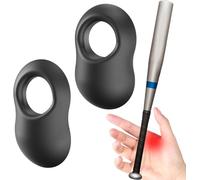 OMYPOTT Baseball Thumb Guard, 2 Pack Softball Thumb Guard Hitting Training Aids, Reduces Batting Sting Grip Baseball Training Equipment Reduce Bat Sting Black