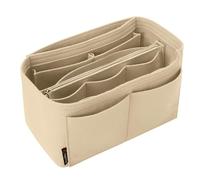 OMYSTYLE HO-parent-04 Purse Organizer Insert, Beige, L