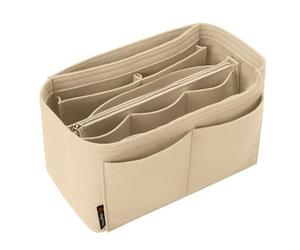 OMYSTYLE HO-parent-04 Purse Organizer Insert, Beige, L