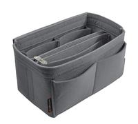 OMYSTYLE Purse Organizer Insert for Handbags, Felt Bag Organizer for Tote & Purse, Tote Bag Organizer Insert with 5 Sizes, Compatible with Neverful Speedy and More, Dark Grey, XL