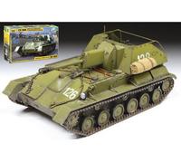 On 76 Soviet Self Propelled Gun Plastic Kit 1:35 Model 3662 ZVEZDA
