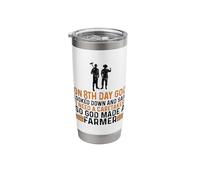 On 8th Day God Looked Down and Made The Farmer Tractor Farm Stainless Steel Insulated Tumbler