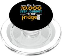 On A 10000 Step Journey To The Fridge Walking 10000 Steps PopSockets PopGrip for MagSafe