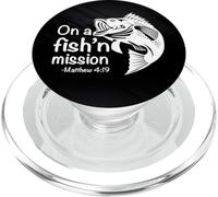 On A Fishing Mission Matthew 4 19 Fisher of Men PopSockets PopGrip for MagSafe
