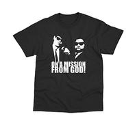 On A Mission from God Inspired by Blues Brothers Direct to Garment Printed Cotton T-Shirt XL
