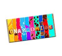 On a promise Chocolate Bar Wrapper Novelty Gift Present for Wedding Marriage Anniversary Valentine Birthday Groom Bride (#1117) (without chocolate bar)