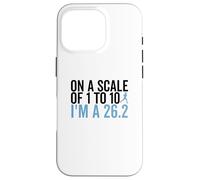 On A Scale 1 To 10 I'm A 26.2 Funny Marathon Runner Case for iPhone 16 Pro