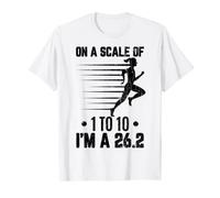 On A Scale 1 To 10 I'm A 26.2 Funny Marathon Runner Graphic T-Shirt