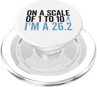 On A Scale 1 To 10 I'm A 26.2 Funny Marathon Runner PopSockets PopGrip for MagSafe