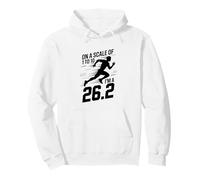 On A Scale Of 1 To 10 I'm A 26.2 Funny Marathon Running Pullover Hoodie