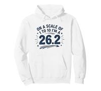 On A Scale Of 1 To 10 I'm A 26.2 Funny Marathon Running Pullover Hoodie