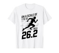 On A Scale of 1 to 10 I'm A 26.2 Funny Marathon Running T-Shirt