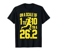 On A Scale of 1 to 10 I'm A 26.2 Funny Marathon Running T-Shirt