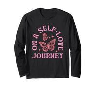 On A Self Love Journey Butterfly Self Awareness Long Sleeve T-Shirt