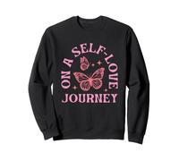 On A Self Love Journey Butterfly Self Awareness Sweatshirt