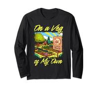 On A Veg of My Own Vegetarian Vegan Plants Vegetables Food Long Sleeve T-Shirt