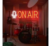 On Air Led Neon Sign Podcast Studio Neon Sign On Air Sign Streaming Sign Cool Led Signs Game Room Wall Art Decor Scene Decor, Acoustic Music Club Studio Wall Led Sign