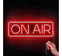 ON AIR Neon Sign - Live On Air Sign for Streaming/Gaming/Recording Studio Decor - LED Streaming Lights for Streamers/Gamers/Influencers - USB Powered with On/Off Switch On Air Light Sign
