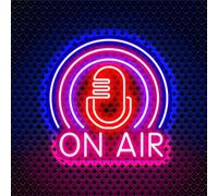 On Air Neon Signs LED Letter Neon Light Sign USB Power for Wall Decor Led Signs for Pub Store Club Tiktok Music Club Live On Air Led Light Sign fof Game Room, Broadcasting Room (10.63 * 10.63Inch)