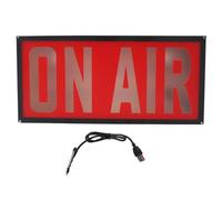 ON AIR Sign LED Light, USB Powered 12 Colors Recording Sign Studio Warning Signfor, Remote Control, Up Lighted Broadcast Warning Sign (Transparent Letters)