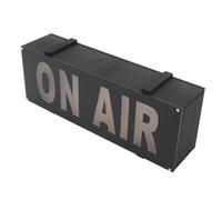 ON AIR Sign Light with Key Control - LED Studio Recording Light for Streaming Desk, Soft Glow Red Light, Battery Powered, Easy Install for Gamers/Streamers