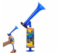 On-Airstore Handheld Air Horn Loud Noise Makers for Sporting Events Hand Push Pump Bullhorn for Football Soccer Match Birthday Party Car Boat Safety Equipment Fog Horn Cheer-leading Fans (Blue)