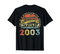 (ON Back) 23 Limited Edition 2003 January 23rd Birthday T-Shirt