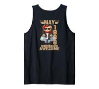 (ON Back) 38 Year May 1988 Teddy Bear 38th Birthday Women Tank Top