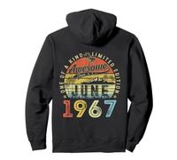 (ON BACK) 59 Limited Edition 1967 June 59th Birthday Pullover Hoodie