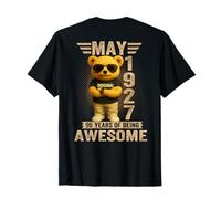 (ON Back) 99 Year May 1927 Teddy Bear 99th Birthday Women T-Shirt