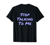 On Back Antisocial Depressed Fun Txt Please Don't Talk to Me T-Shirt