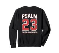 (On Back) Christian Psalm 23 Bible Verse The Lord Shepherd Sweatshirt