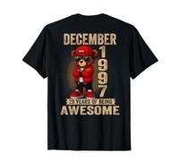 (ON Back) December 1997 29th Birthday 29 Years Teddy Bear T-Shirt