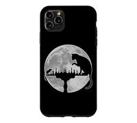(On Back) Funny Chess Lover Player Cat Vs Mouse Moonlight Case for iPhone 11 Pro Max