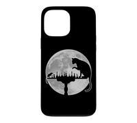 (On Back) Funny Chess Lover Player Cat Vs Mouse Moonlight Case for iPhone 13 Pro Max