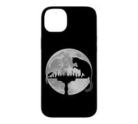 (On Back) Funny Chess Lover Player Cat Vs Mouse Moonlight Case for iPhone 14 Plus