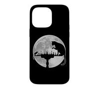 (On Back) Funny Chess Lover Player Cat Vs Mouse Moonlight Case for iPhone 14 Pro Max