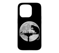 (On Back) Funny Chess Lover Player Cat Vs Mouse Moonlight Case for iPhone 15 Pro