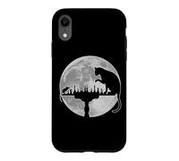 (On Back) Funny Chess Lover Player Cat Vs Mouse Moonlight Case for iPhone XR