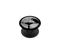 (On Back) Funny Chess Lover Player Cat Vs Mouse Moonlight PopSockets Adhesive PopGrip