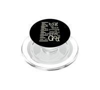 (On Back) How Big Is This Problem To God Faith Christian Men PopSockets PopGrip for MagSafe