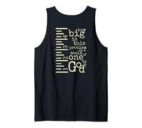 (On Back) How Big is This Problem to God Faith Christian Men Tank Top