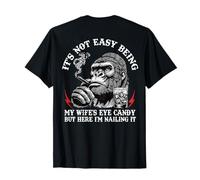 (On Back) It's not Easy Being My Wife's Eye Candy Monkey T-Shirt