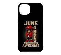 (ON BACK) June 1978 48th Birthday 48 years Teddy Bear Case for iPhone 13