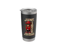 (ON Back) June 1978 48th Birthday 48 Years Teddy Bear Stainless Steel Insulated Tumbler