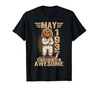 (ON Back) May 1937 89th Birthday 89 Year Teddy Bear T-Shirt