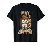 (ON Back) May 1942 84th Birthday 84 Year Teddy Bear T-Shirt