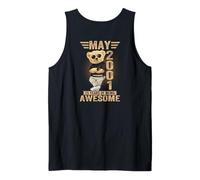 (ON Back) May 25th Birthday Men Women 2001 Teddy Bear Tank Top