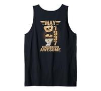(ON Back) May 89th Birthday Men Women 1937 Teddy Bear Tank Top