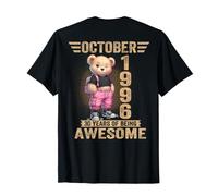 (ON Back) October 1996 30th Birthday 30 Year Teddy Bear T-Shirt